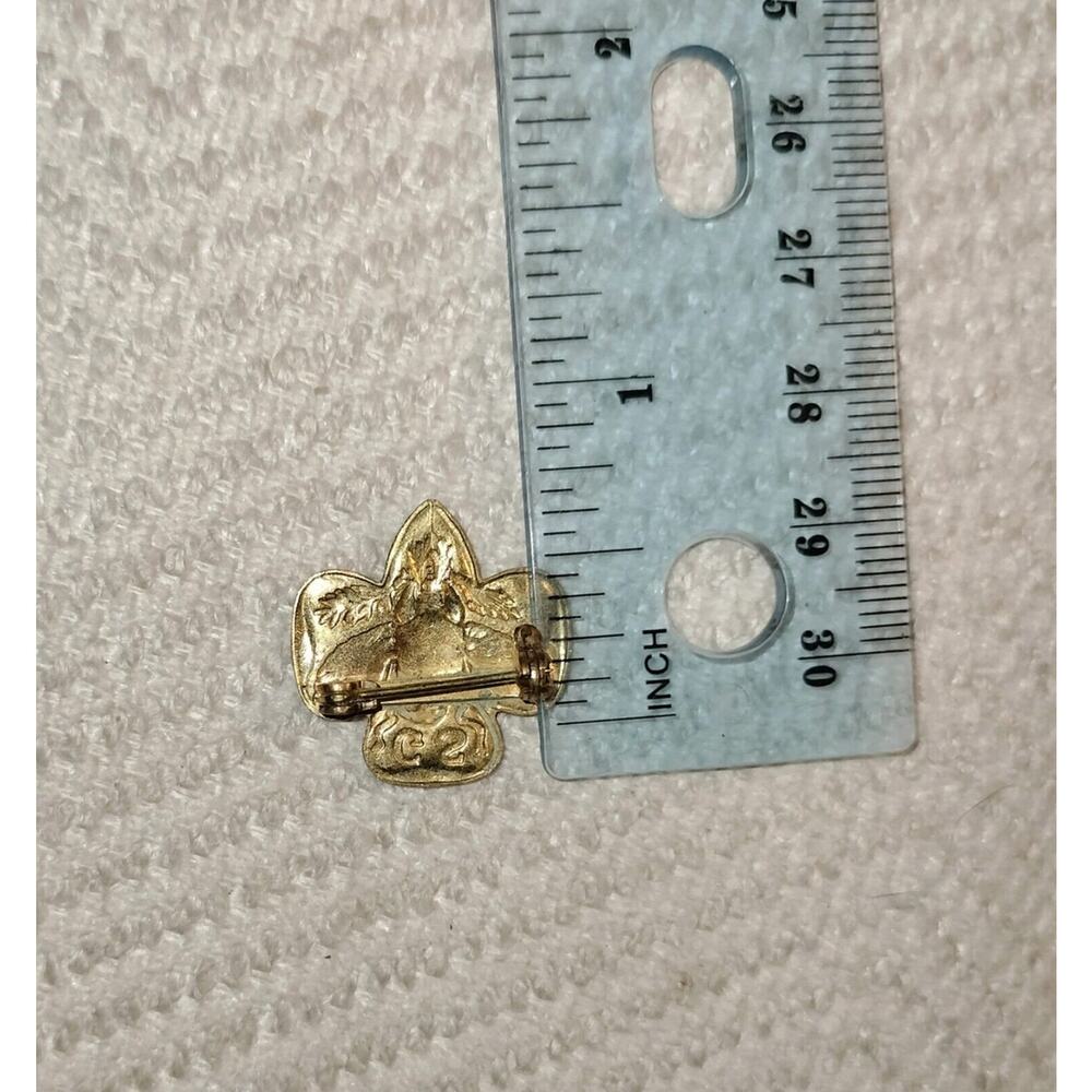 Vintage Girl Scout 1952 Korean War Type 6C Stamped Membership Pin Official Lapel - Picture 15 of 16